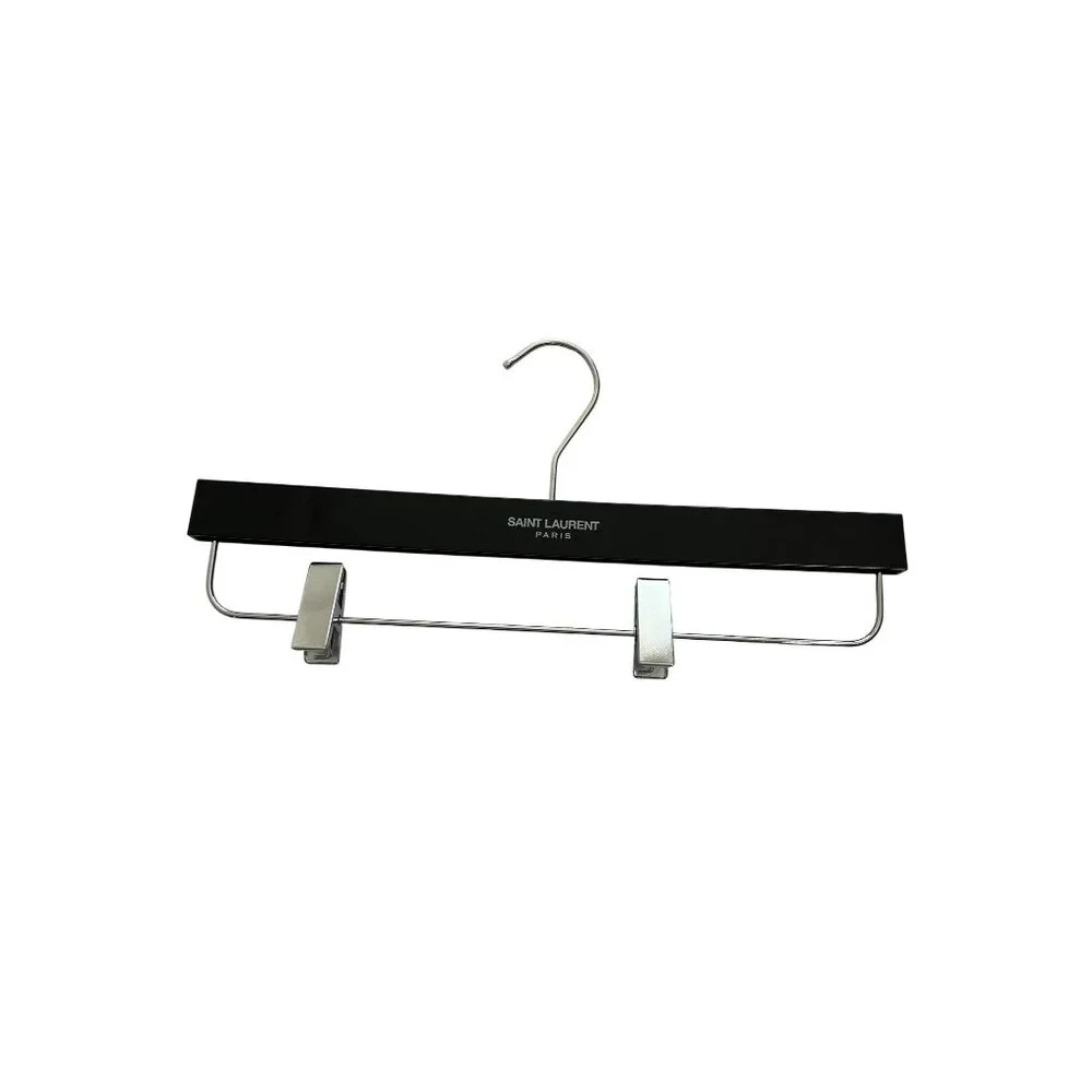 Saint Laurent Wood Hanger in Black